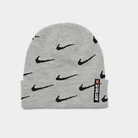 Kids' Nike Swoosh Repeat Allover Print Beanie and Gloves Set