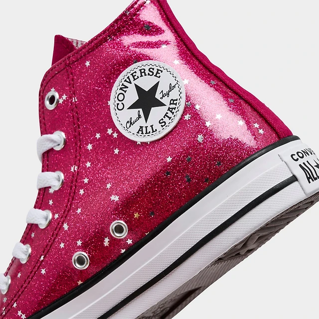 Shop Girls' Big Kids' Converse Chuck Taylor All Star Glitter High Top