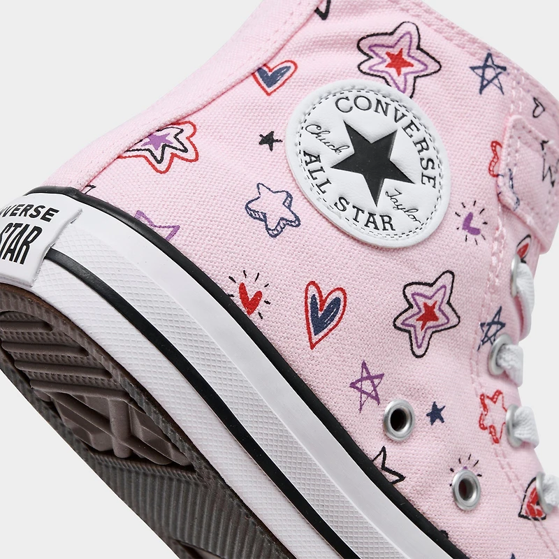 Girls' Little Kids' Converse Chuck Taylor All Star Starry High Top Casual Shoes