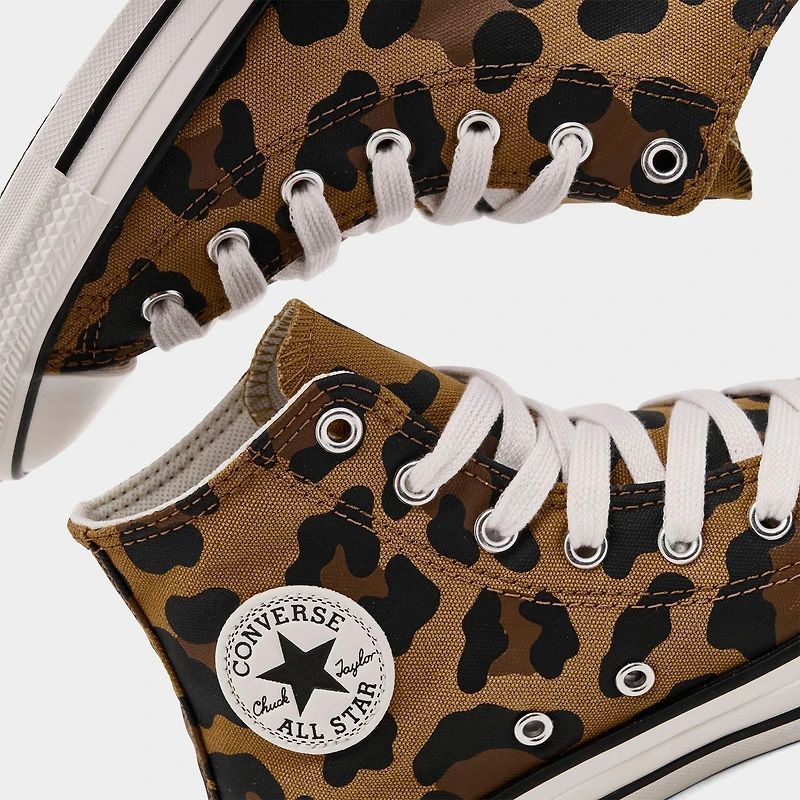 Girls' Little Kids' Converse Chuck Taylor All Star Leopard High Top Casual Shoes