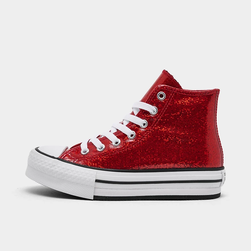 Girls' Little Kids' Converse Chuck Taylor All Star Glitter Lift Platform Casual Shoes