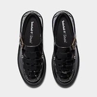 Women's Timberland Patent Leather Stone Street Platform Buckle Casual Shoes