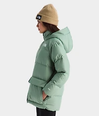 Big Kids' The North Face Down Fleece-Lined Short Parka Jacket