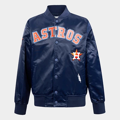 Big Kids' Pro Standard Houston Astros MLB Classic Baseball Satin Jacket