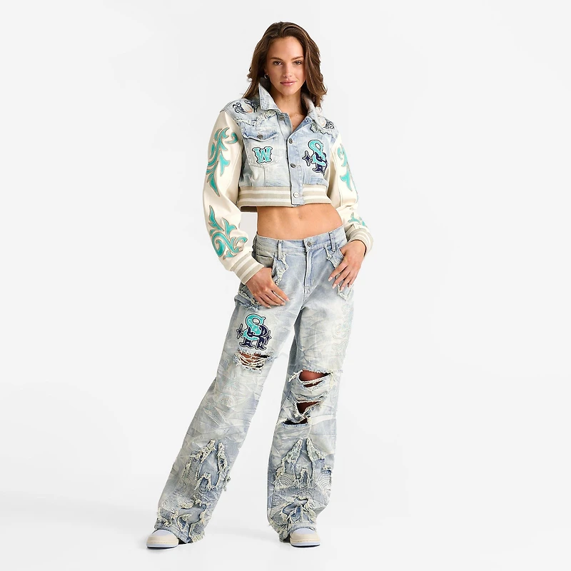 Women's Smoke Rise Alex Wide-Leg Rigid Denim Pants