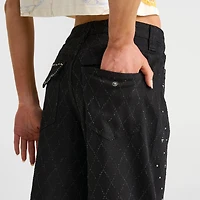 Women's Smoke Rise Alex Mid-Rise Wide Leg Rhinestone Denim Pants