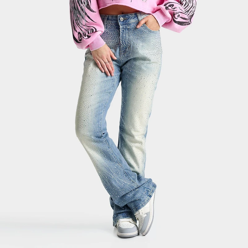 Women's Smoke Rise Ruby Rhinestone High-Rise Bootcut Jeans