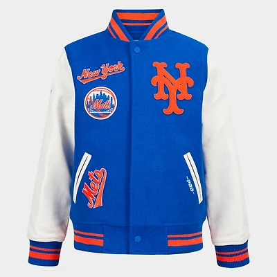 Big Kids' Pro Standard New York Mets MLB Wool Varsity Jacket