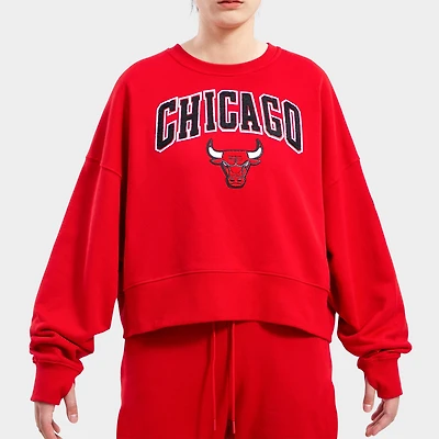 Women's Pro Standard Chicago Bulls NBA Classic Fleece Crewneck Sweatshirt