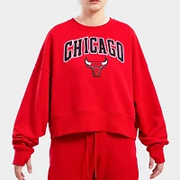 Women's Pro Standard Chicago Bulls NBA Classic Fleece Crewneck Sweatshirt
