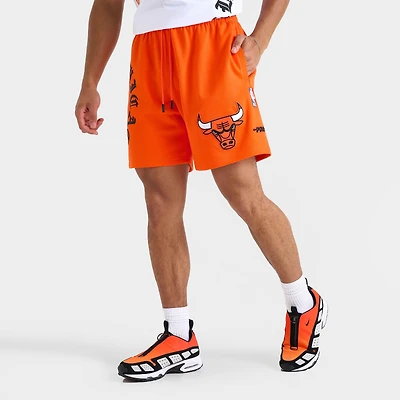 Men's Pro Standard Chicago Bulls NBA Old English Fleece Shorts