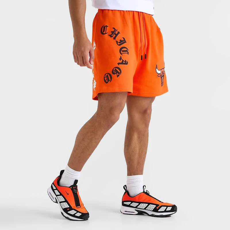 Men's Pro Standard Chicago Bulls NBA Old English Fleece Shorts