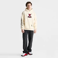 Men's Pro Standard Chicago Bulls NBA  Fire and Roses Drop Shoulder Pullover Hoodie