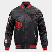 Men's Pro Standard Chicago Bulls NBA Old English Satin Jacket