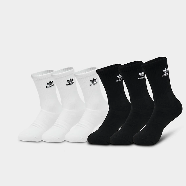 Shop Adidas Originals Trefoil Crew Socks (6-Pack) at Beverly