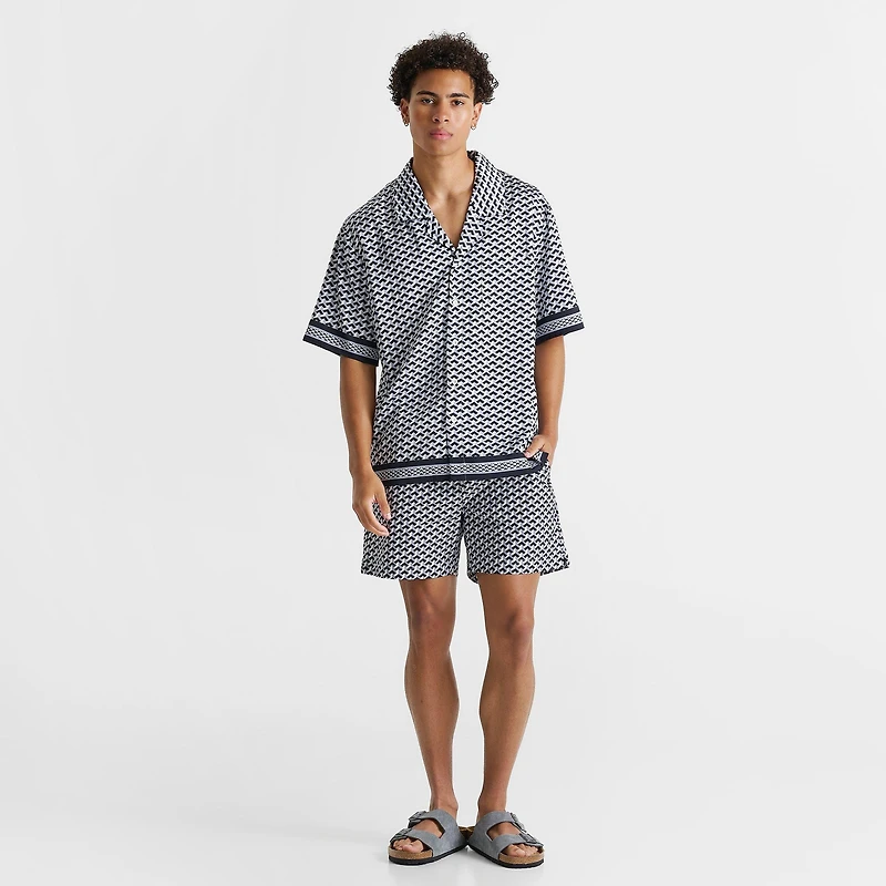 Men's Bélier Illusion Panel Resort Shirt