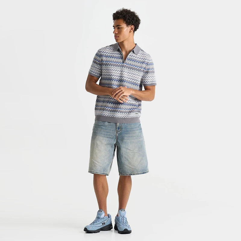Men's Bélier Zag Zip Polo Shirt