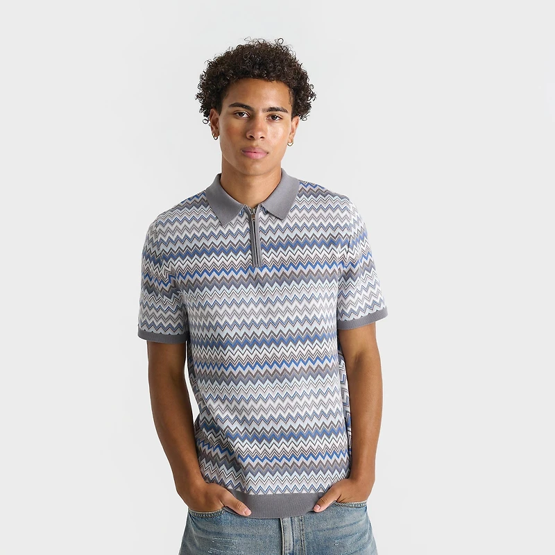 Men's Bélier Zag Zip Polo Shirt