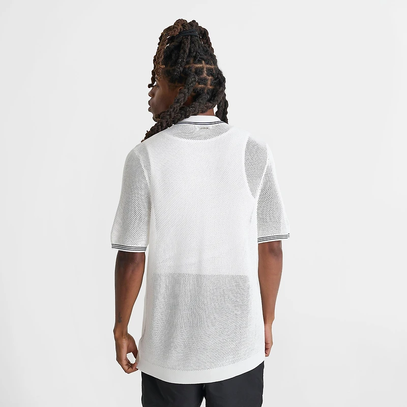Men's Bélier Striped Crochet Resort Shirt