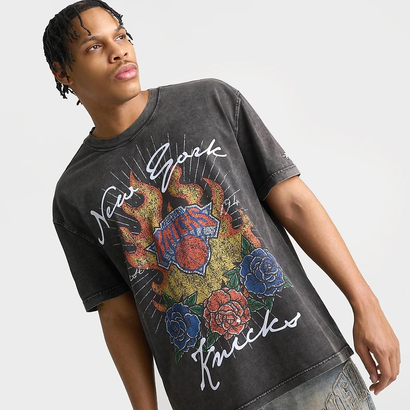 Men's Pro Standard New York Knicks NBA Fire And Roses T-Shirt