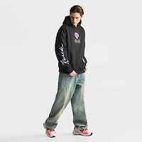 Men's Pro Standard New York Knicks NBA Fire and Roses Drop Shoulder Pullover Hoodie