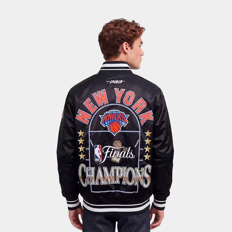 Men's Pro Standard New York Knicks NBA Championship 2026 Satin Jacket