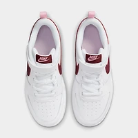 Little Kids' Nike Court Borough Low 2 Hook-and-Loop Casual Shoes