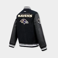 Big Kids' Pro Standard Baltimore Ravens NFL Retro Classic Rib Wool Varsity Jacket