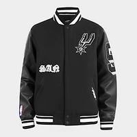 Men's Pro Standard San Antonio Spurs NBA Old English Wool Varsity Jacket