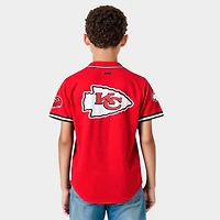 Big Kids' Pro Standard Kansas City Chiefs NFL Mesh Button Down Shirt