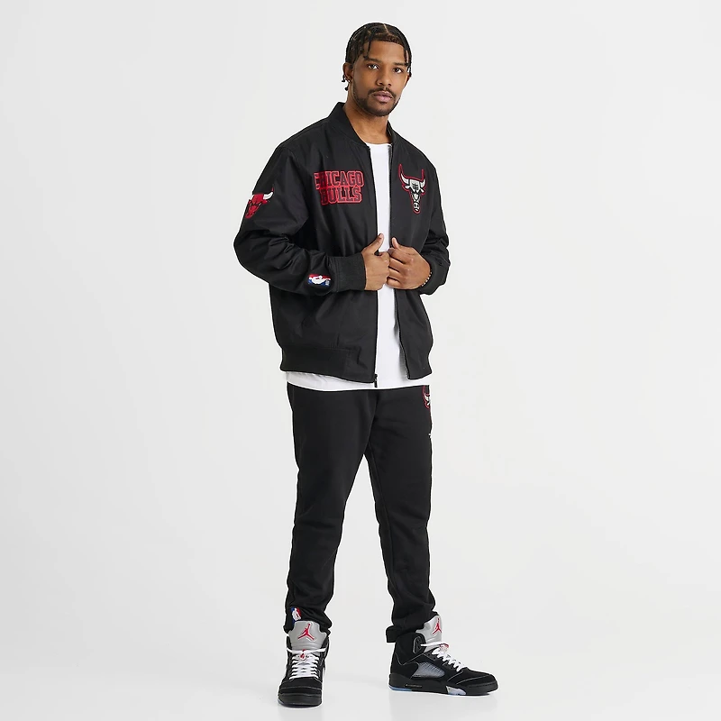 Men's Pro Standard Chicago Bulls NBA Reflective Logo Satin Full-Zip Jacket