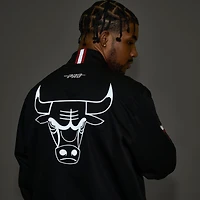 Men's Pro Standard Chicago Bulls NBA Reflective Logo Satin Full-Zip Jacket
