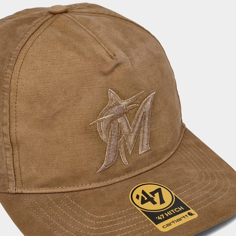 '47 x Carhartt Miami Marlins MLB HITCH Snapback Hat