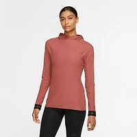 Women's Nike Pro Icon Clash Warm Hooded Long-Sleeve Training Top