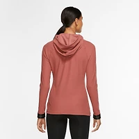 Women's Nike Pro Icon Clash Warm Hooded Long-Sleeve Training Top
