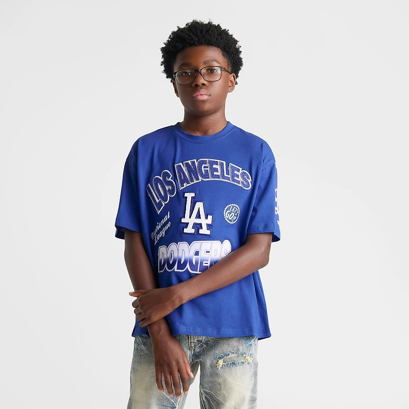 Big Kids' Pro Standard Los Angeles Dodgers MLB Turn It Up T-Shirt
