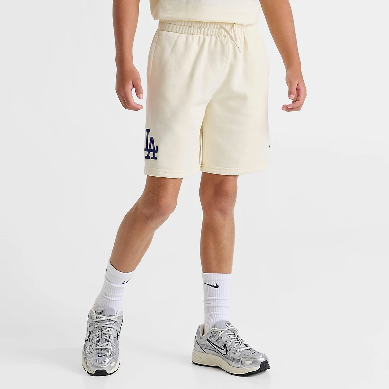 Big Kids' Pro Standard Los Angeles Dodgers MLB Classic Icon Fleece Shorts