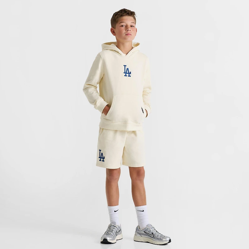 Big Kids' Pro Standard Los Angeles Dodgers MLB Classic Icon Fleece Pullover Hoodie