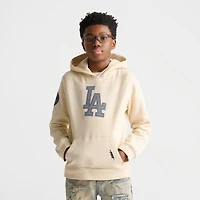 Big Kids' Pro Standard Los Angeles Dodgers MLB Denim Embroidery Pullover Hoodie