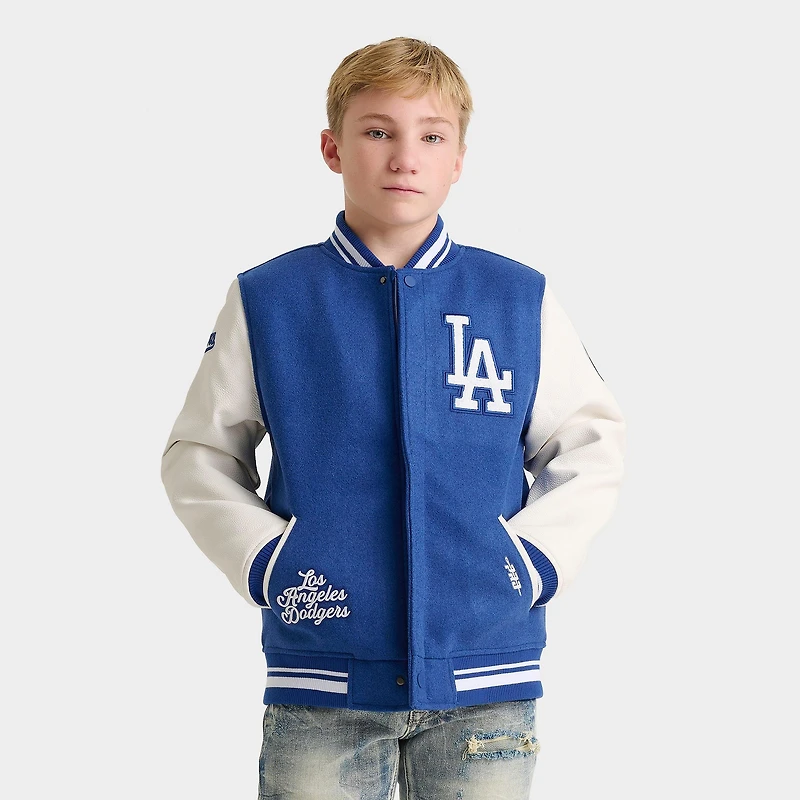 Big Kids' Pro Standard Los Angeles Dodgers MLB Wool Varsity Jacket