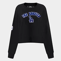 Women's Pro Standard Los Angeles Dodgers Classic Fleece Crewneck Sweatshirt