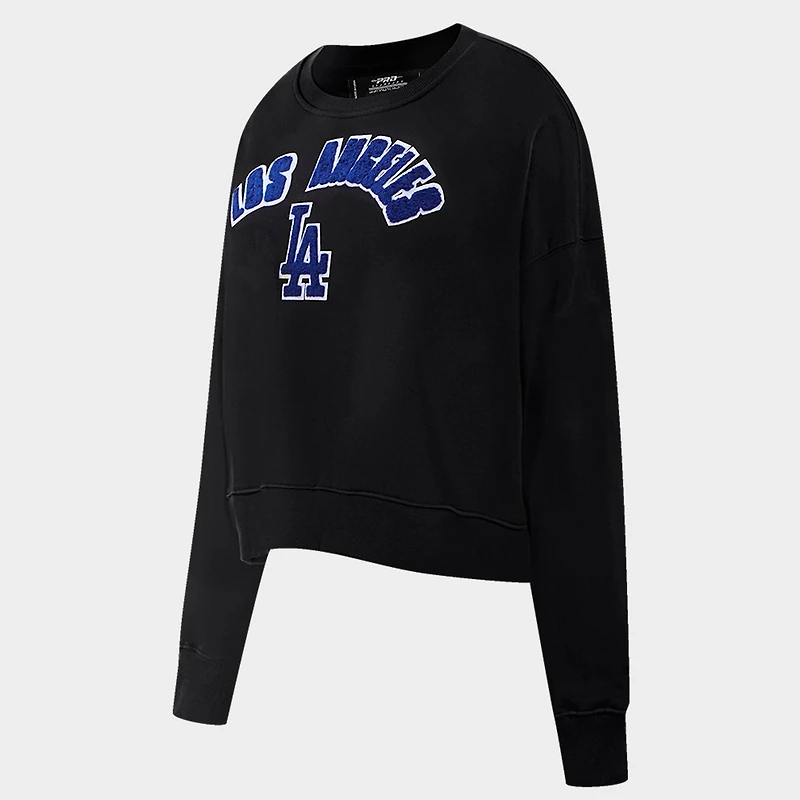Women's Pro Standard Los Angeles Dodgers Classic Fleece Crewneck Sweatshirt
