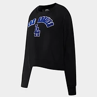 Women's Pro Standard Los Angeles Dodgers Classic Fleece Crewneck Sweatshirt