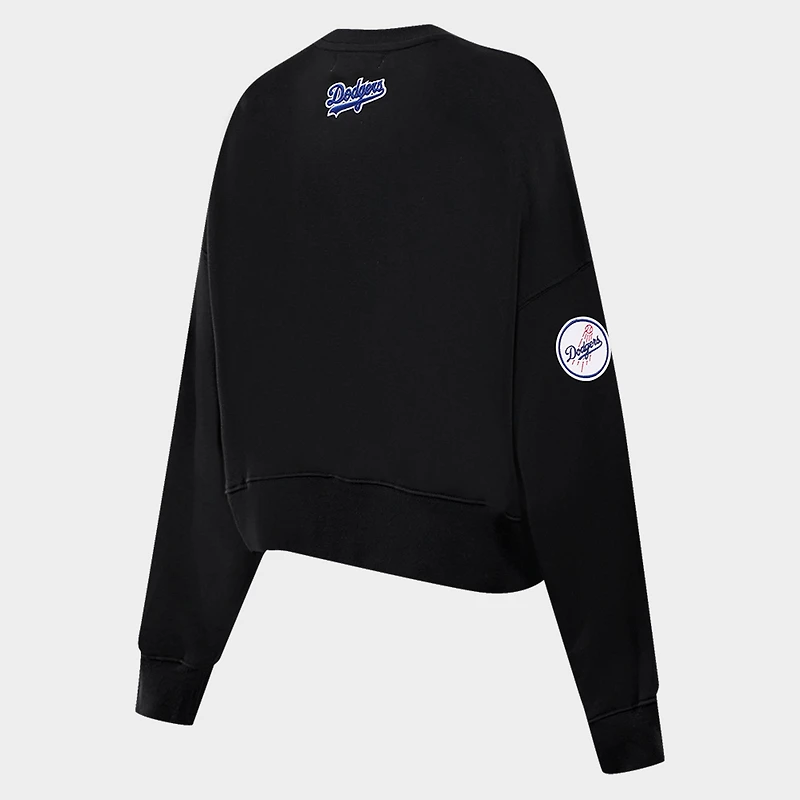 Women's Pro Standard Los Angeles Dodgers Classic Fleece Crewneck Sweatshirt