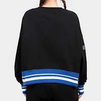 Women's Pro Standard Los Angeles Dodgers MLB Mashup Rib Fleece Crewneck Sweatshirt