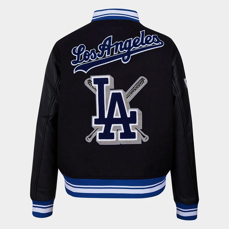 Women's Pro Standard Los Angeles Dodgers MLB Mashup Rib Wool Varsity Jacket