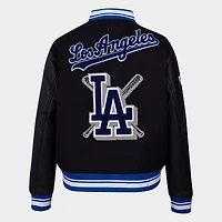 Women's Pro Standard Los Angeles Dodgers MLB Mashup Rib Wool Varsity Jacket