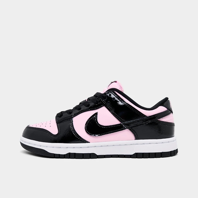 Women's Nike Dunk Low Patent Leather Casual Shoes