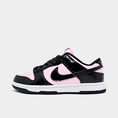 Women's Nike Dunk Low Patent Leather Casual Shoes