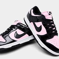 Women's Nike Dunk Low Patent Leather Casual Shoes